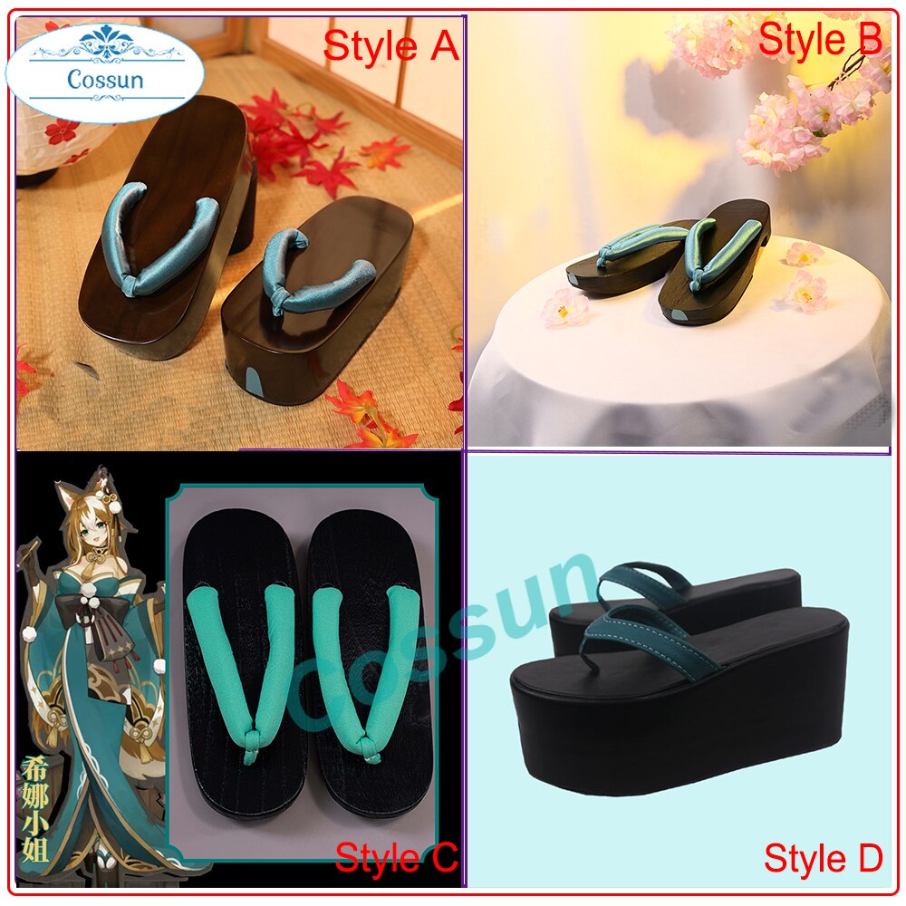 ִϸ̼  Genshin Impact shoes    ʴ Miss Hina Arataki Itto  Ƽ ҷ  Japanese geta